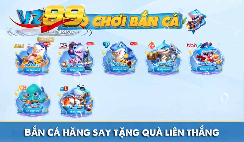 bắn cá hăng say tặng quà liên thắng